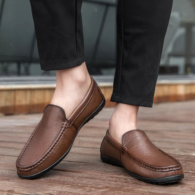 Men's Real Leather Slip On Shoes