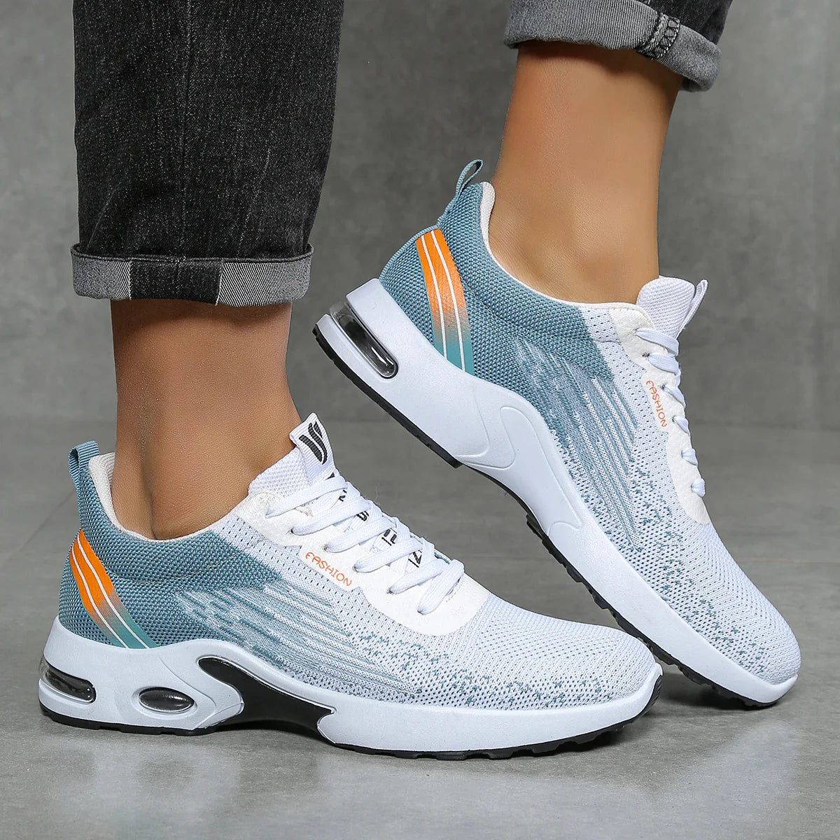 Comfortable Supportive Athletic Shoes Air Cushion Mesh Sneakers