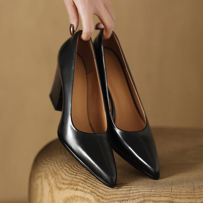 Venetia Women's Pointed Toe Block Heel Pumps