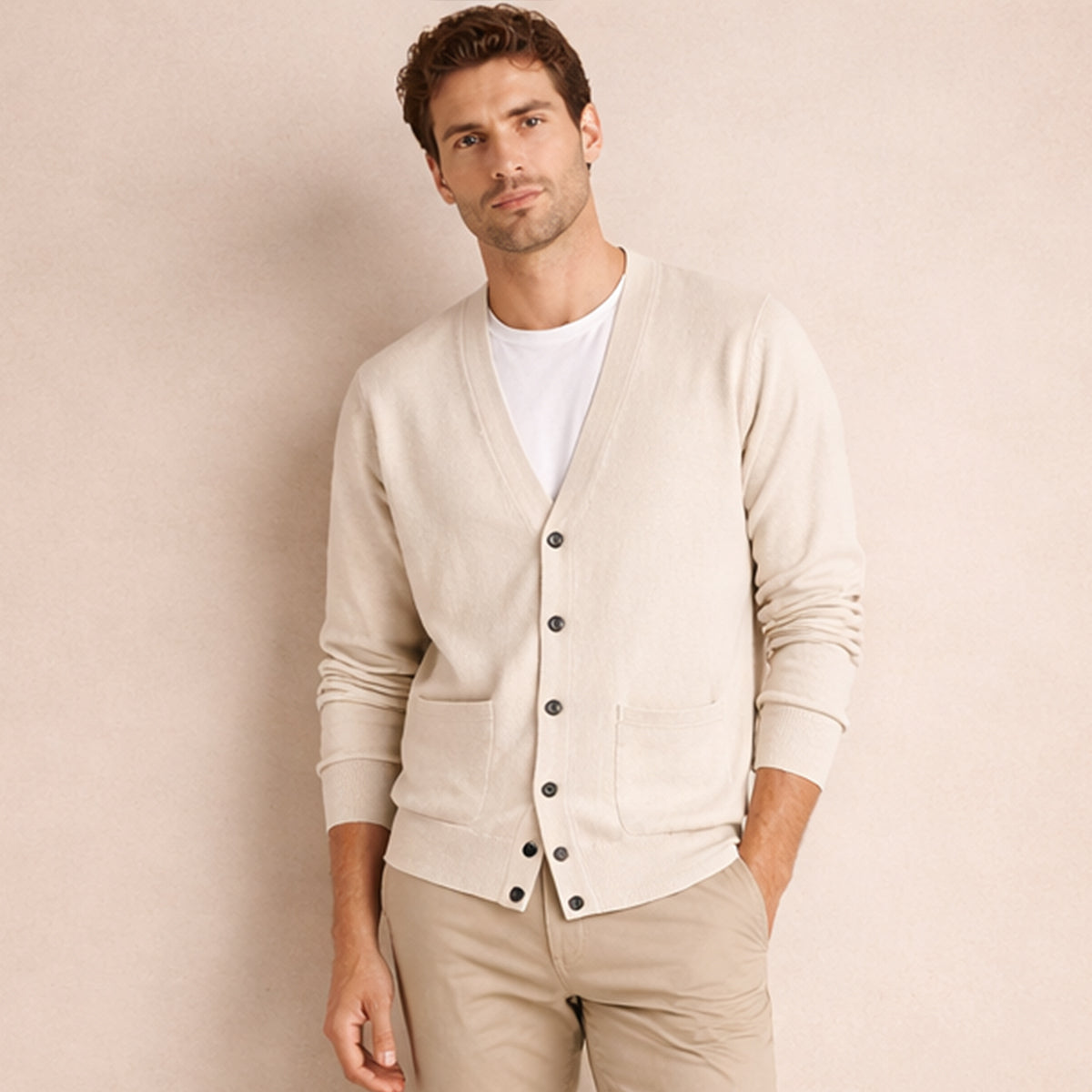 Men's 100% Cashmere Cardigan