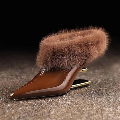 Alvina Women's Furry High Heels