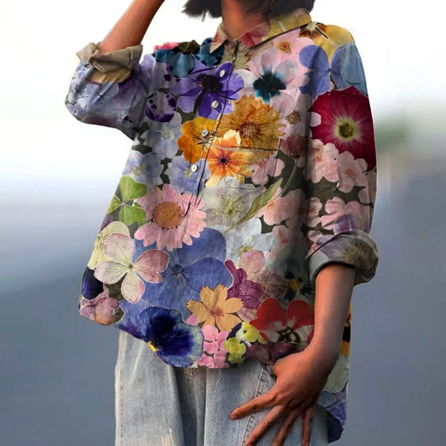 Floral Women's Casual Spring Blouse