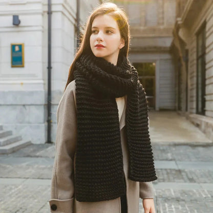 Women's Chunky Knit Scarf Merina