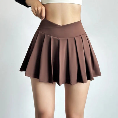 Flirty Gathered Mini Skort - VibreMode
