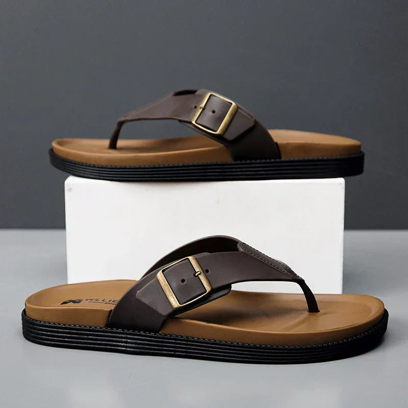 Chic Vegan Leather Summer Sandals