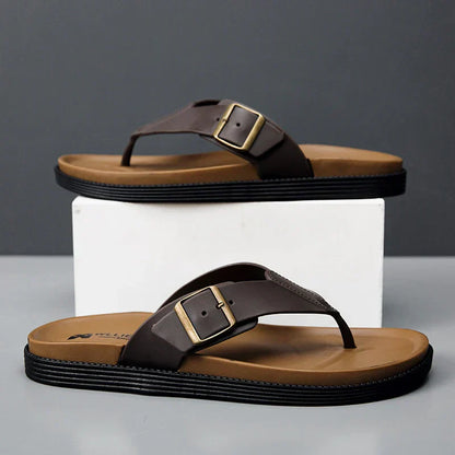 Chic Vegan Leather Summer Sandals