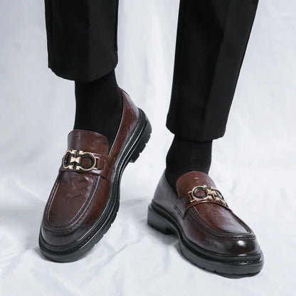 Classic Mens Leather Slip On Shoes
