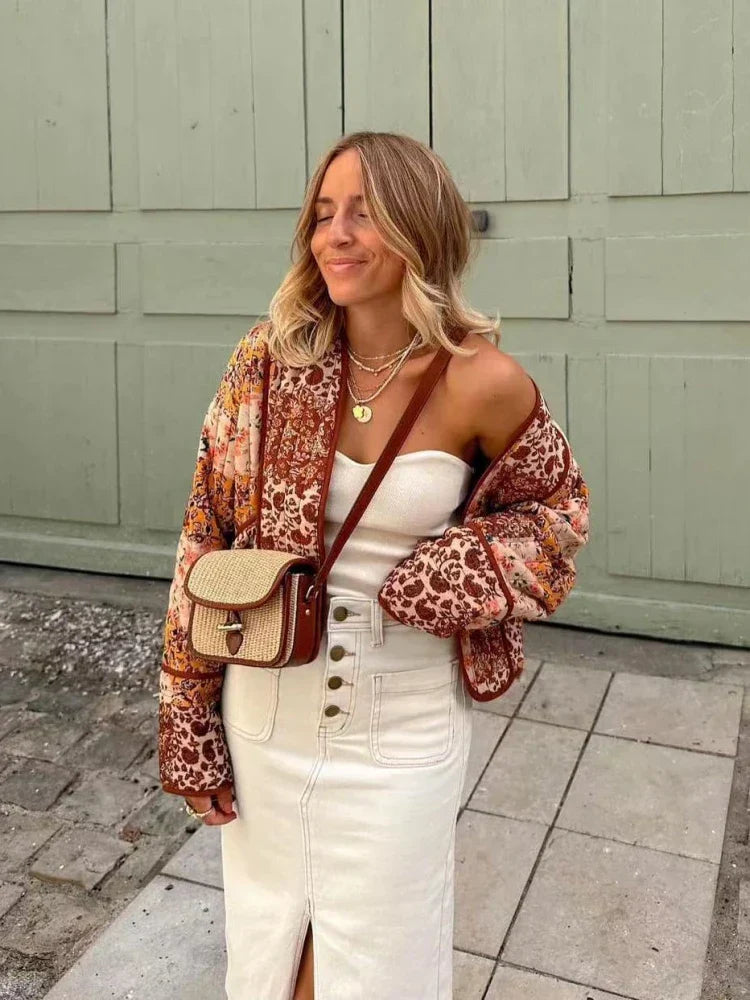 Women's Patchwork Spring Coat