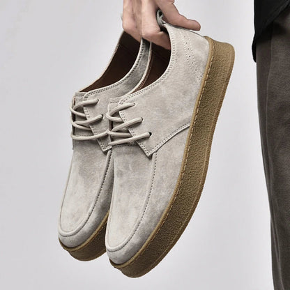 Men's Suede Sneakers Versatile Brown