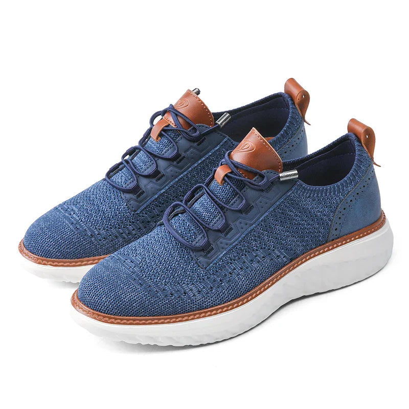Men's Lace-Up Sneakers Panel Detail