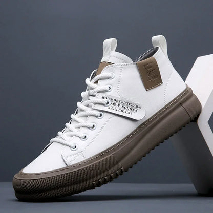 Men's Leather Sneakers - VibreMode