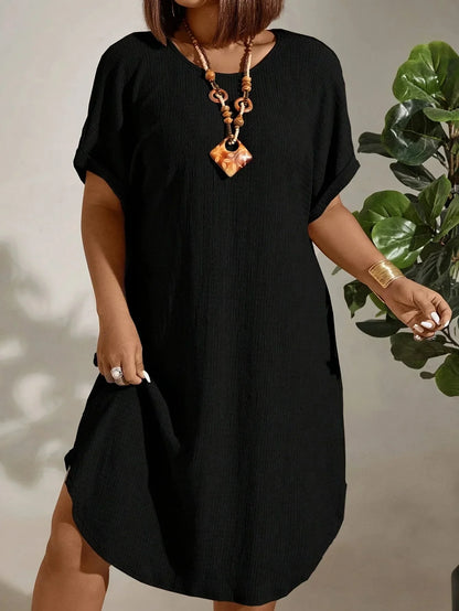 Casual Loose Fit Women's Day Dress