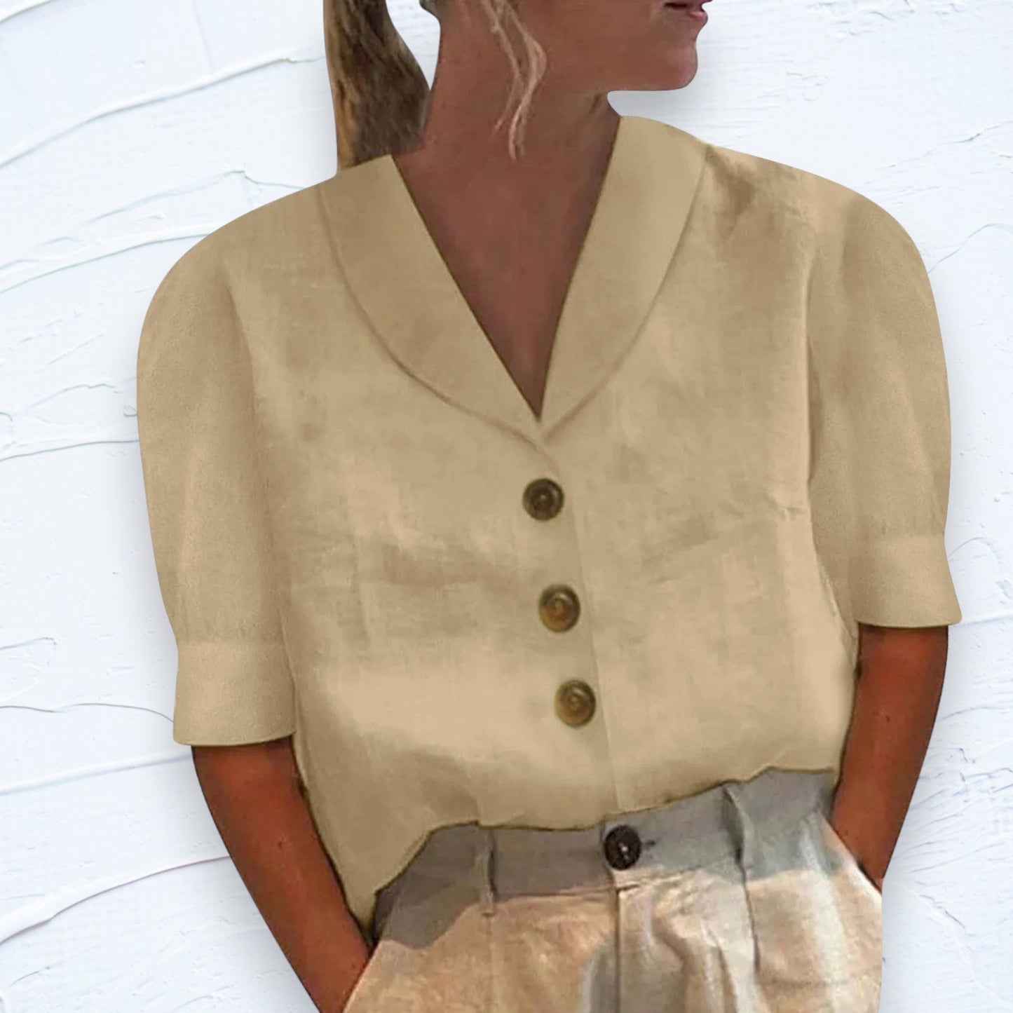 Women's Linen Blouse Elegant