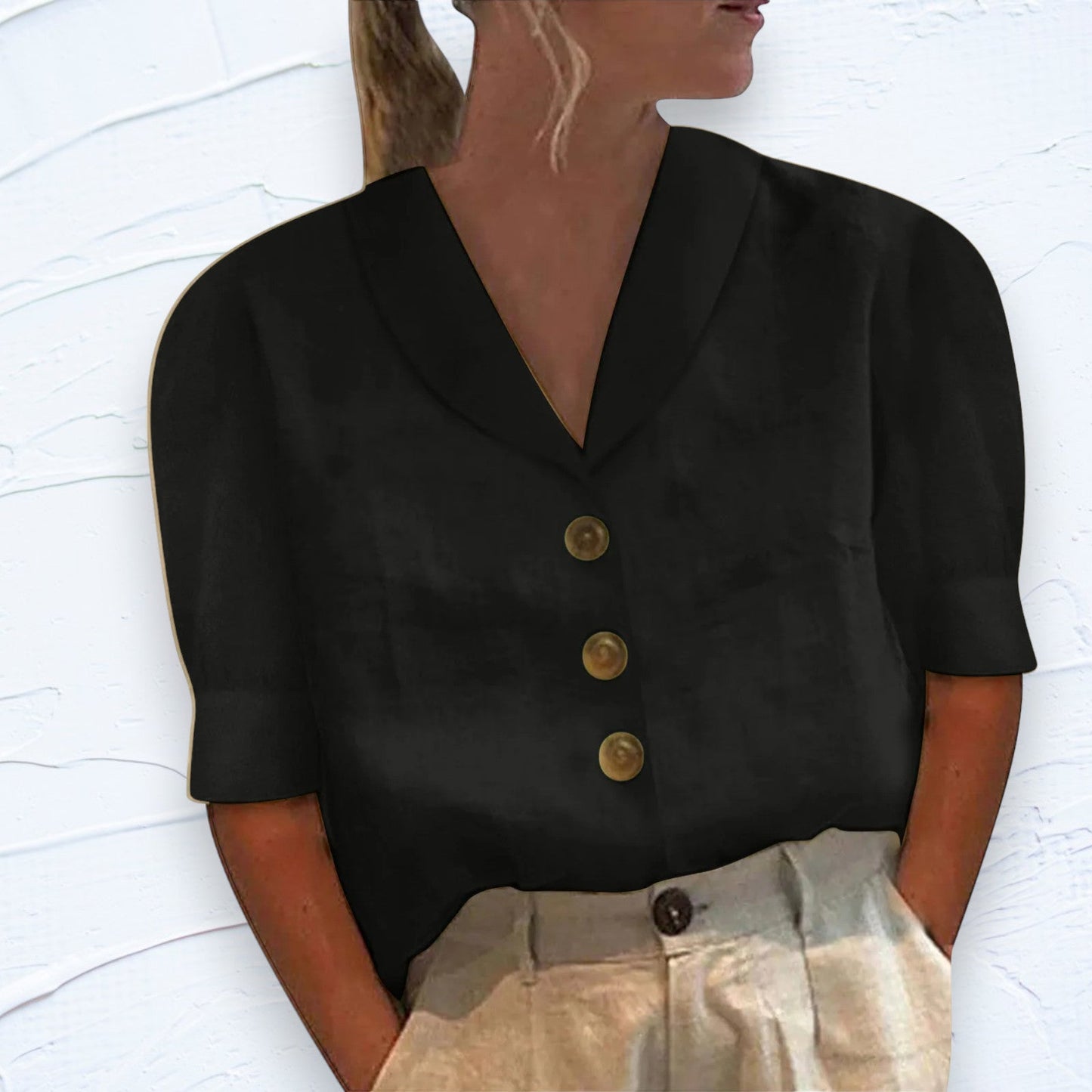 Women's Linen Blouse Elegant