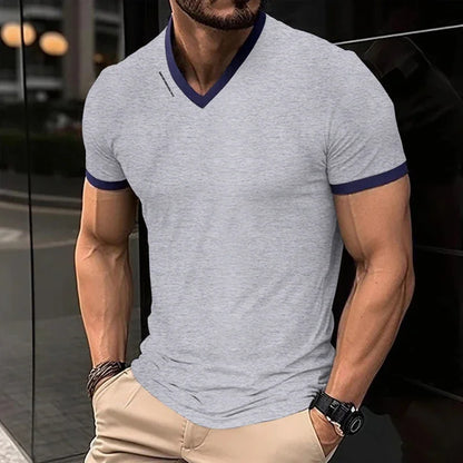 Men's V Neck Slim Fit T-Shirt