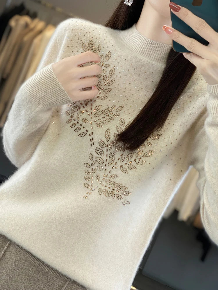 Decorative Knit Sweater