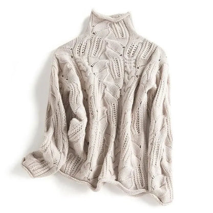 Aurelia Women's Wool Knit Sweater - VibreMode
