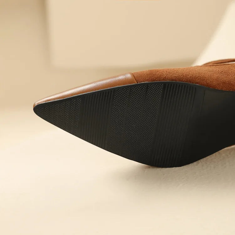 Elegant High Heel Leather Shoes