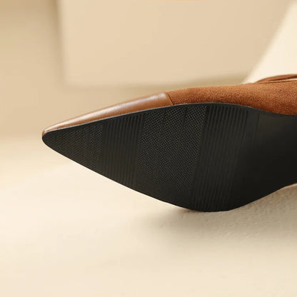Elegant High Heel Leather Shoes