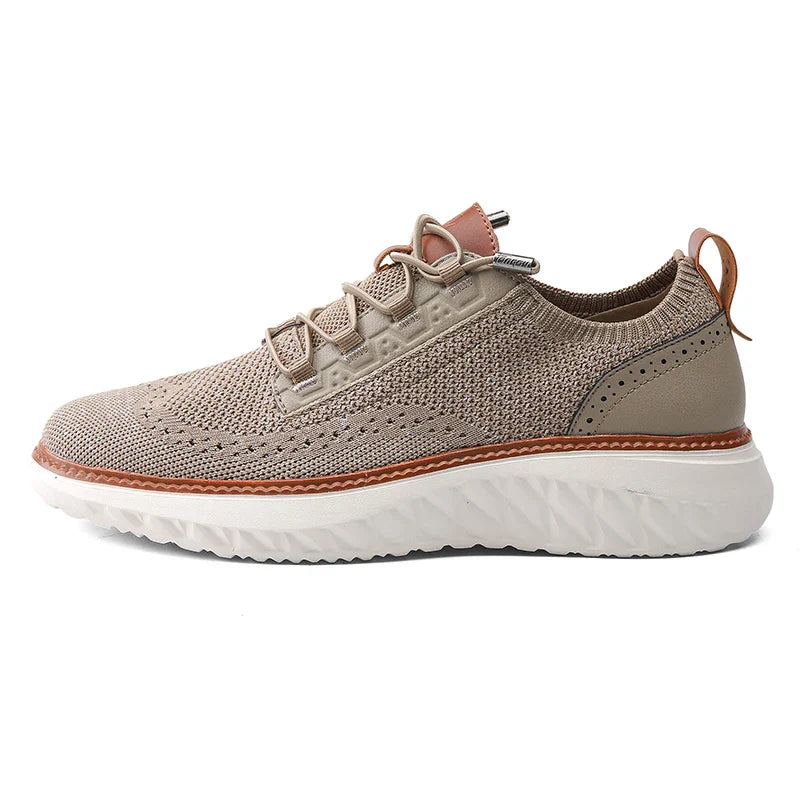 Men's Lace-Up Sneakers Panel Detail
