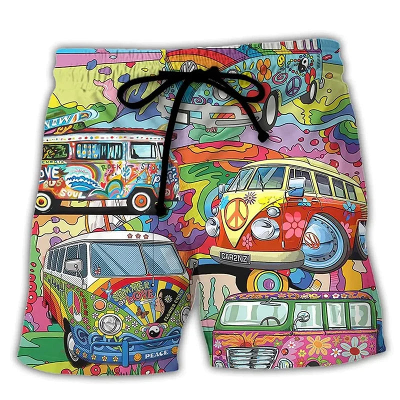 Men's Swim Shorts Bold Color Block