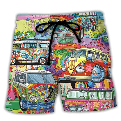 Men's Swim Shorts Bold Color Block