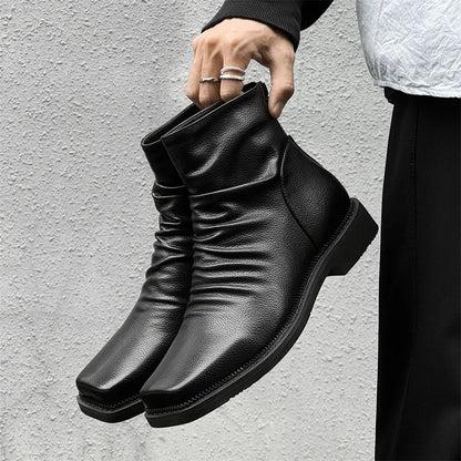Brunello Men's Leather Ankle Boot