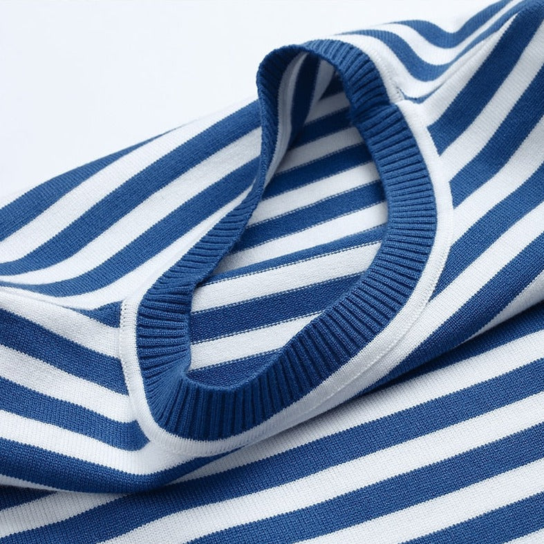 Women's Striped Cotton Long Sleeve T-Shirt