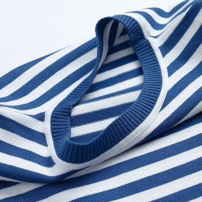 Classic Stripe Casual Tee Shirt