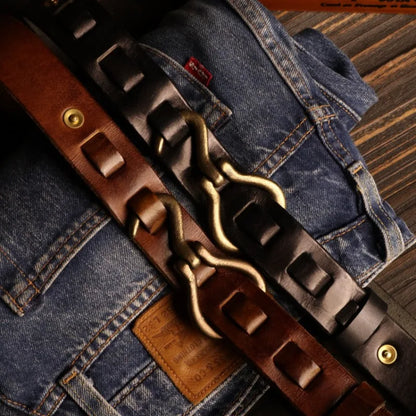 Leather Western Style Buckle Belt