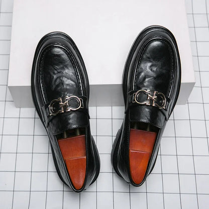 Classic Mens Leather Slip On Shoes