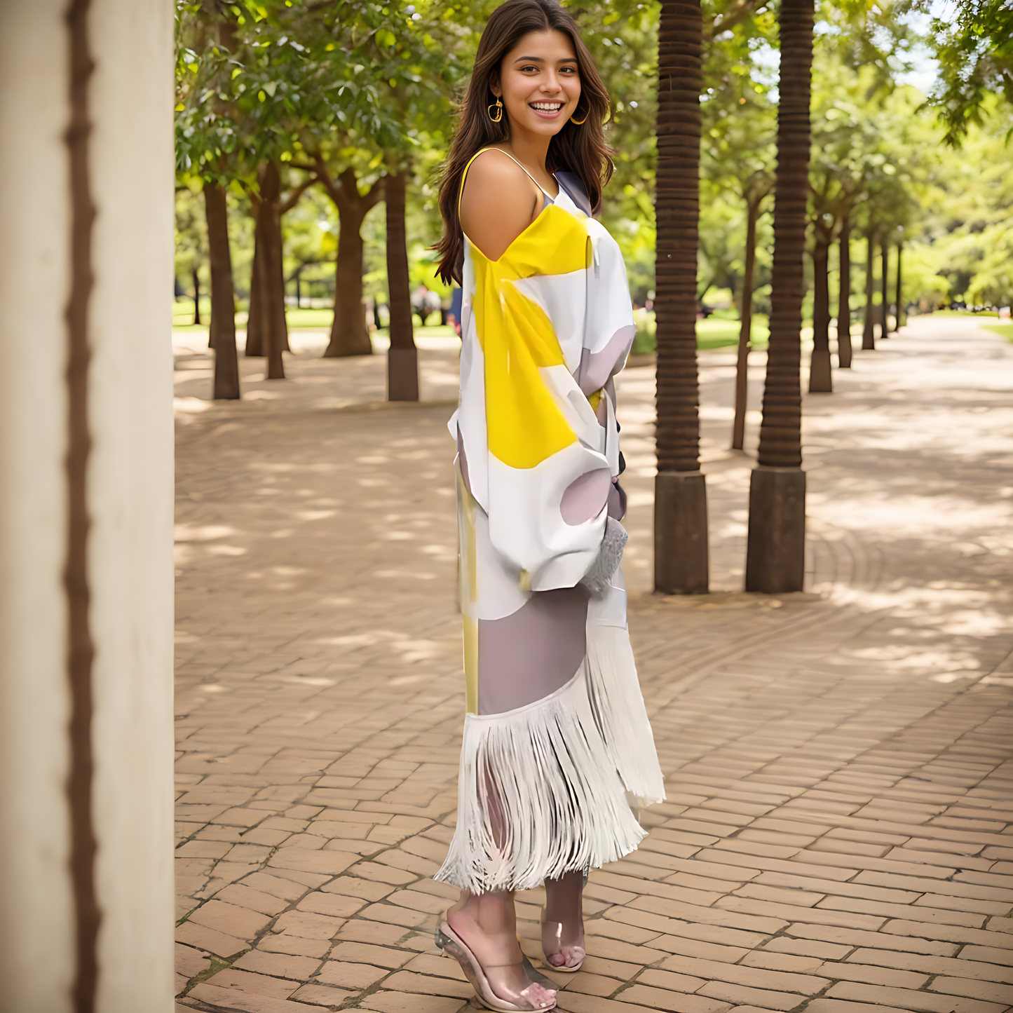 Women's Printed Two Piece Set Elegant Design