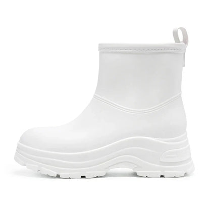 Women's Waterproof Mid-Calf Boots Thick Slip-Resistant Outsole