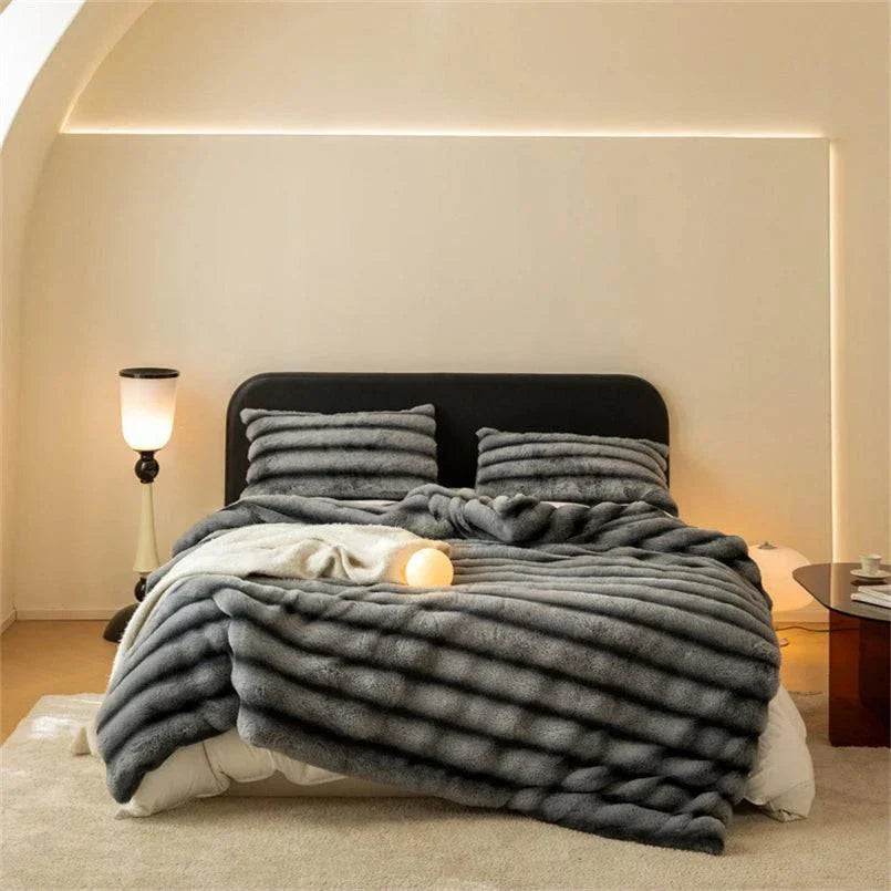 Liora Faux Fur Throw Blanket