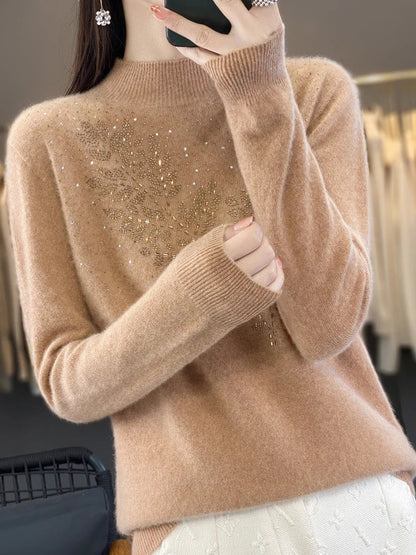 Decorative Knit Sweater