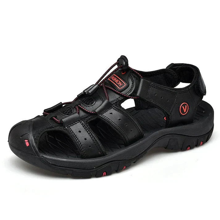 Men's Closed Toe Sandals Adjustable Strap