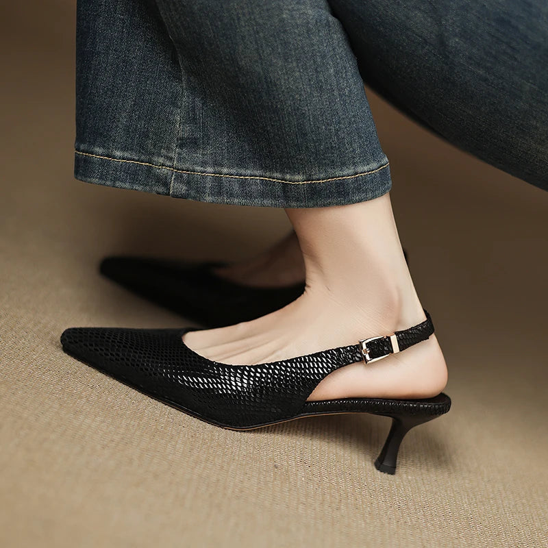 Elegant Black Heel Shoes