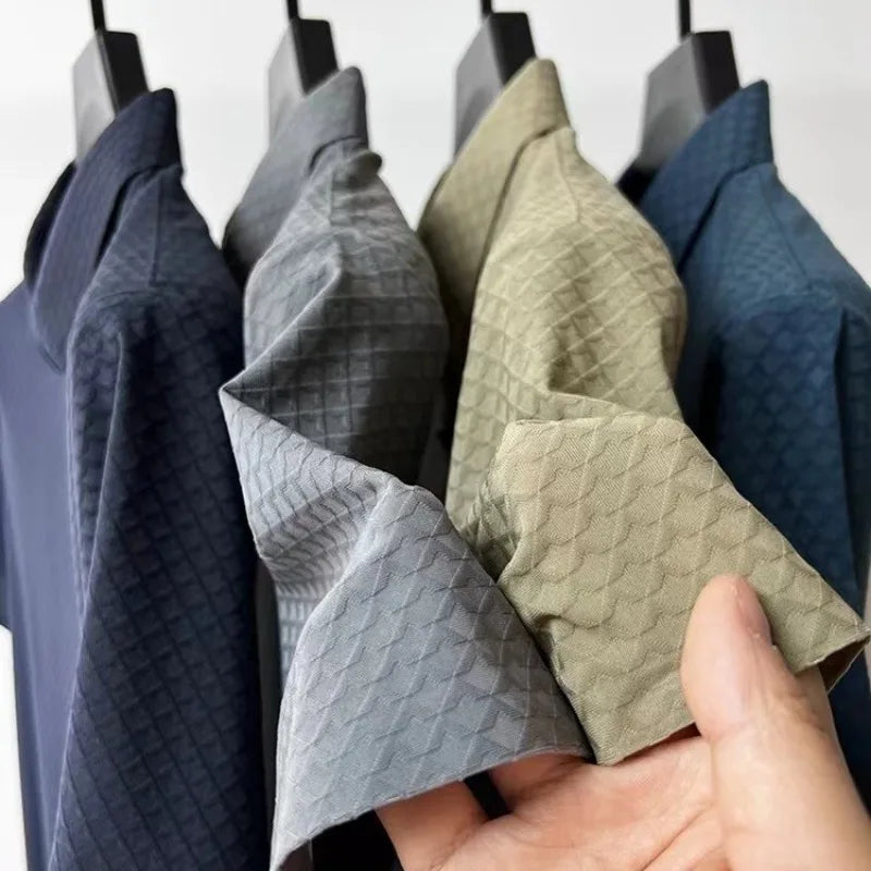 Smooth Silk Polo Shirt