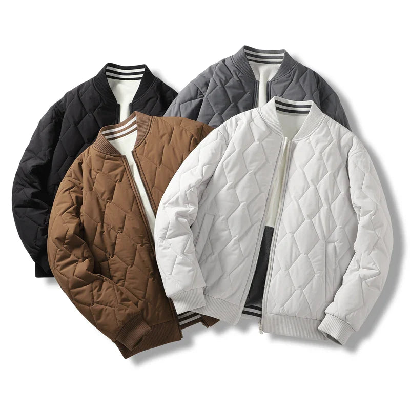 Men's Reversible Puffer Coat Waterproof Black