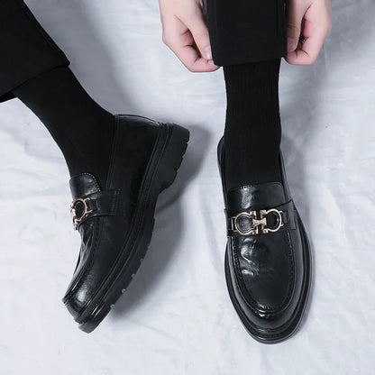 Classic Mens Leather Slip On Shoes
