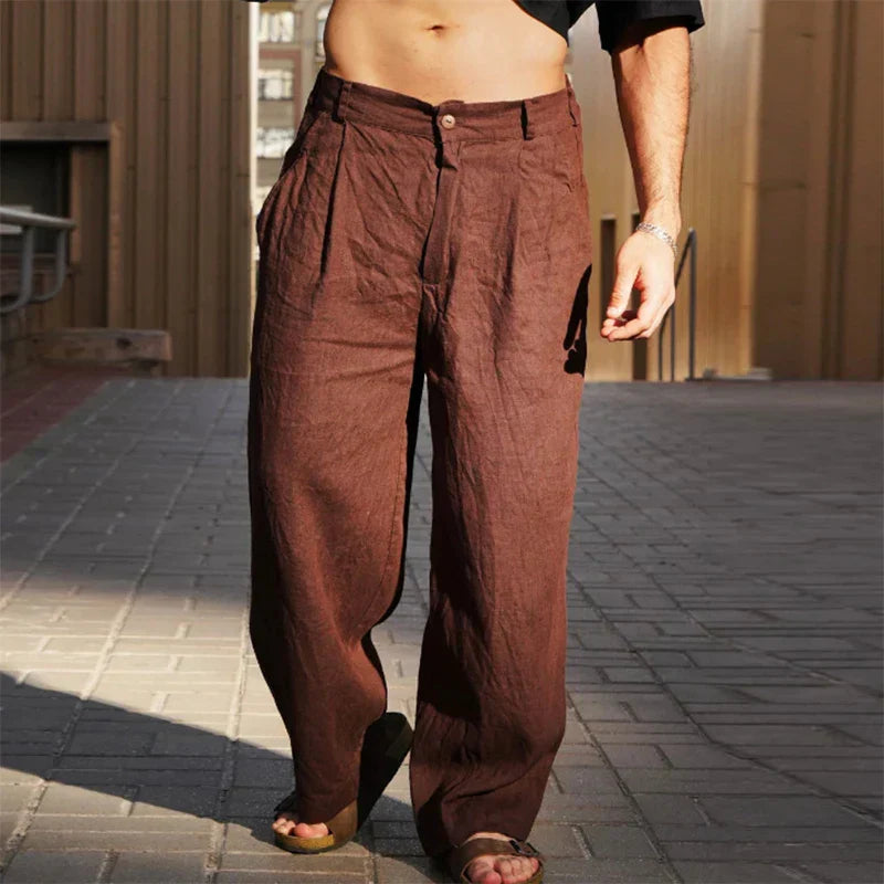 Men's Wide Leg Trousers - VibreMode