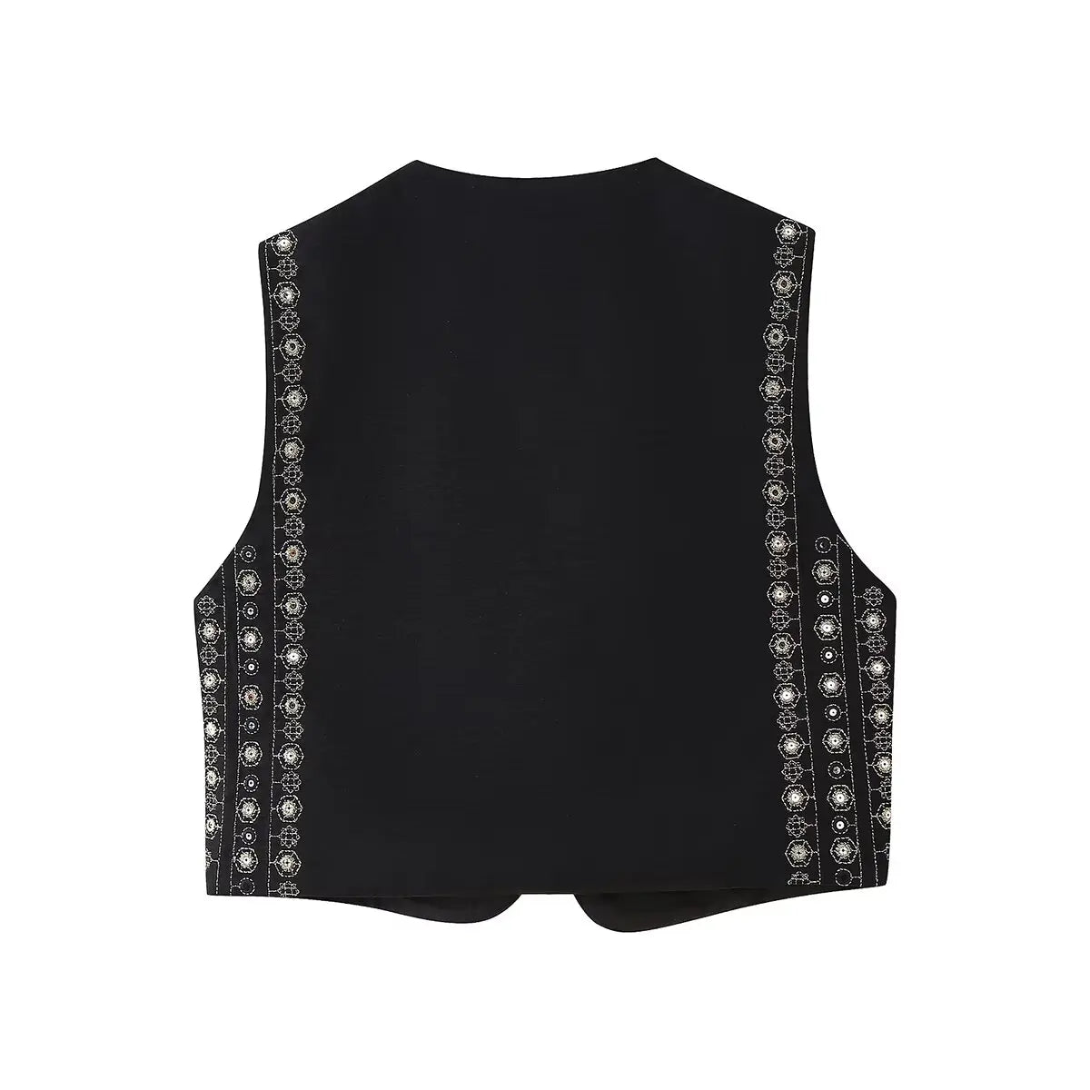 Glittery Embellished Festival Vest