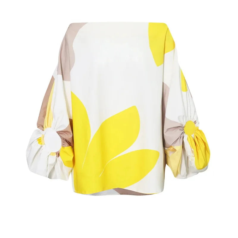 Women's Printed Two Piece Set Elegant Design