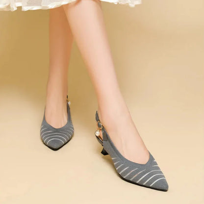 Alba Linea Kitten Heel Sandals - Jack Hafford