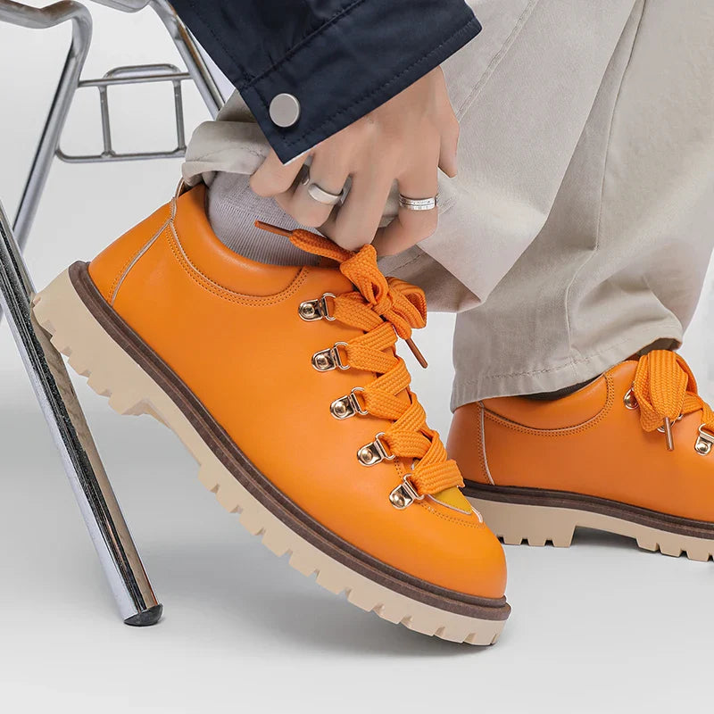 Men's Derby Leather Shoes - VibreMode