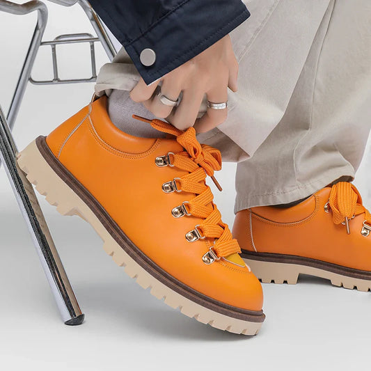 Men's Derby Leather Shoes - VibreMode