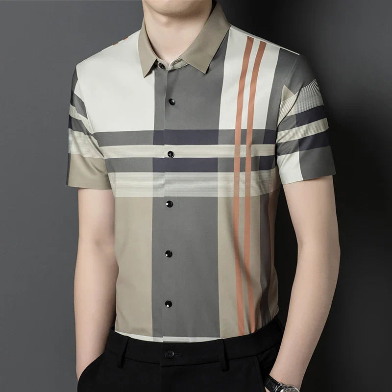 Classic Striped Short Sleeve Shirt