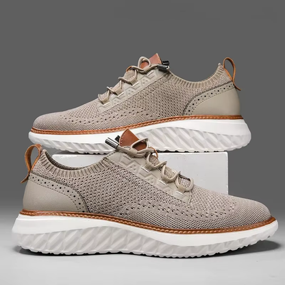 Men's Lace-Up Sneakers Panel Detail