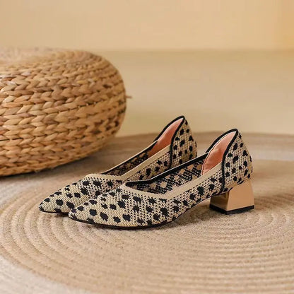 Women's Block Heel Pumps - VibreMode
