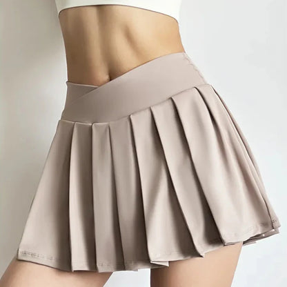 Flirty Gathered Mini Skort